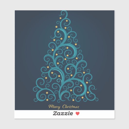 "Prettig kerstfeest" Sticker (Vel)