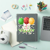 Prettig kerstfeest sticker (iPad Cover)