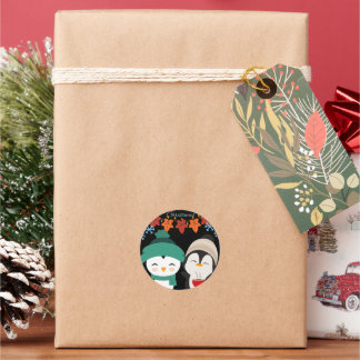 Prettig kerstfeest sticker | Mooie kerstlabels