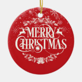 Prettig kerstfeest stiefmoeder Stiefmoeder Definit Keramisch Ornament (Voorkant)