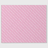 PRETTIG KERSTFEEST STIJLVOLE MODERNE ROZE KLEUR CA CADEAUPAPIER (Vlak)
