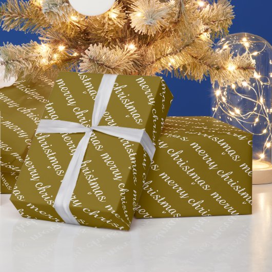 PRETTIG KERSTFEEST STIJLVOOL MODERN BRUINE KLEUR C CADEAUPAPIER (Feestdagen)