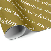 PRETTIG KERSTFEEST STIJLVOOL MODERN BRUINE KLEUR C CADEAUPAPIER (Rol Hoek)