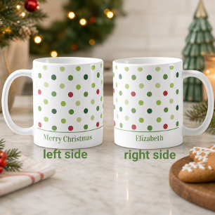 Prettig kerstfeest Stippen Naam Koffiemok