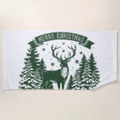 Prettig kerstfeest strandlaken (Voorkant)