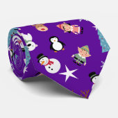 Prettig kerstfeest stropdas (Opgerold)