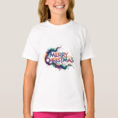 PRETTIG KERSTFEest T BASIS T SHIRT (Voorkant)