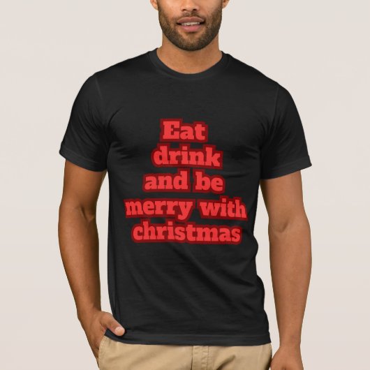 Prettig kerstfeest t-shirt (Voorkant)