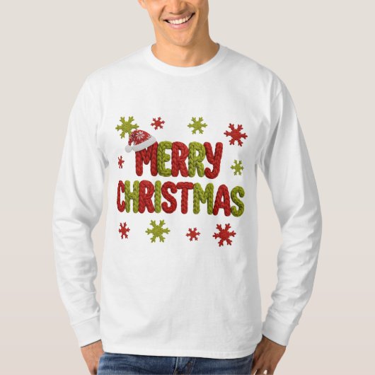 Prettig kerstfeest T-shirt (Voorkant)