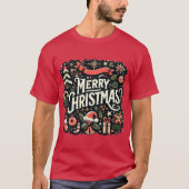 Prettig Kerstfeest T-shirt (Voorkant)