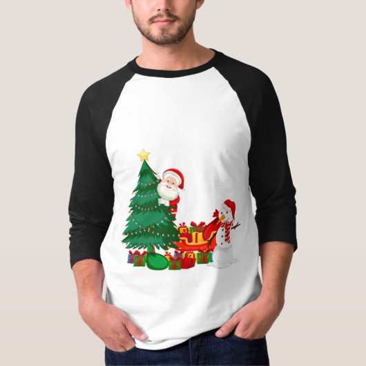 Prettig kerstfeest t-shirt (Voorkant)