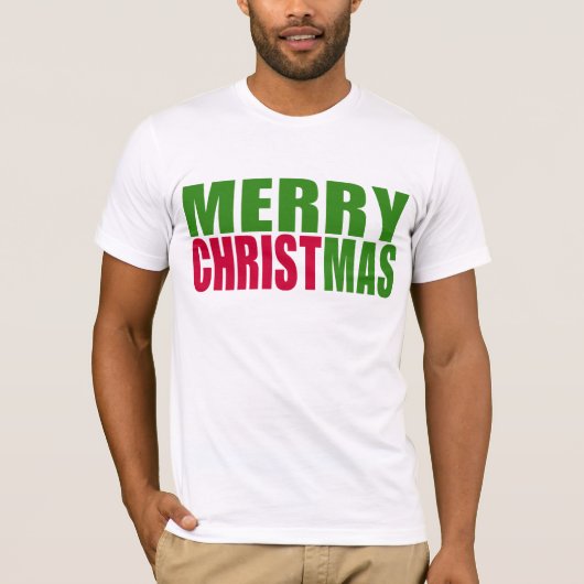 Prettig kerstfeest t-shirt (Voorkant)