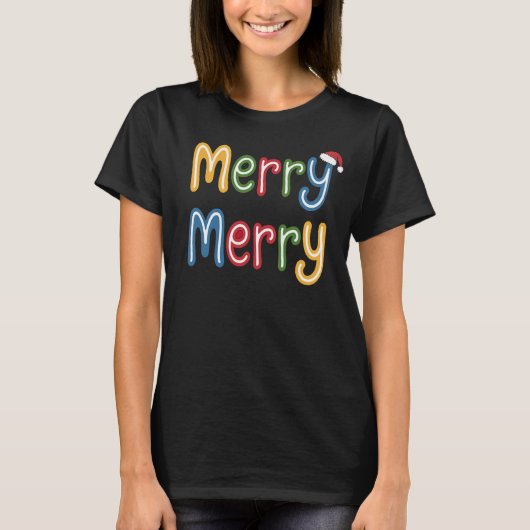 Prettig kerstfeest t-shirt (Voorkant)
