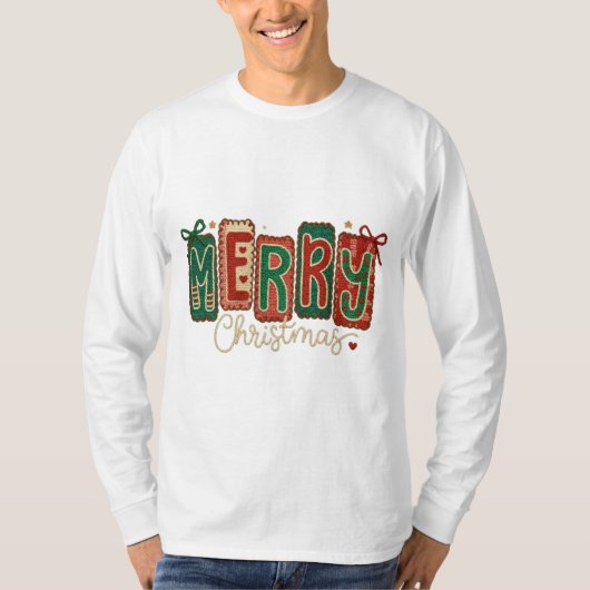 Prettig kerstfeest T-shirt (Voorkant)