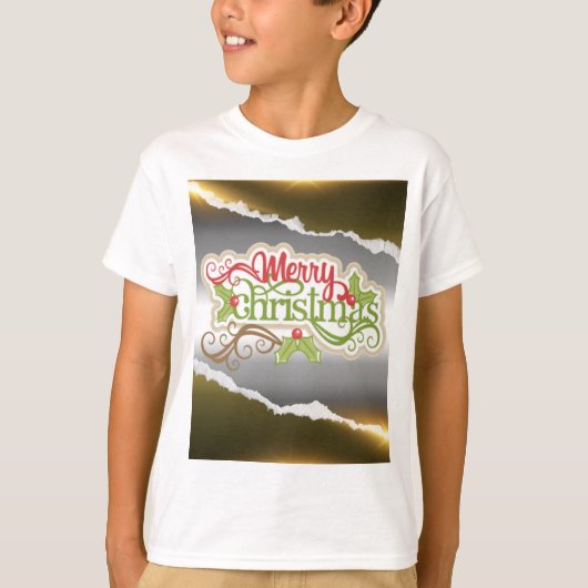 Prettig kerstfeest t-shirt (Voorkant)