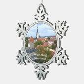 Prettig kerstfeest Tallinn, Estland ornament (Rechts)