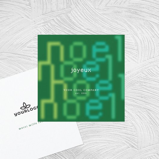 PRETTIG KERSTFEEST TECH LETTERTYPE BEDRIJFSKERST FEESTDAGENKAART