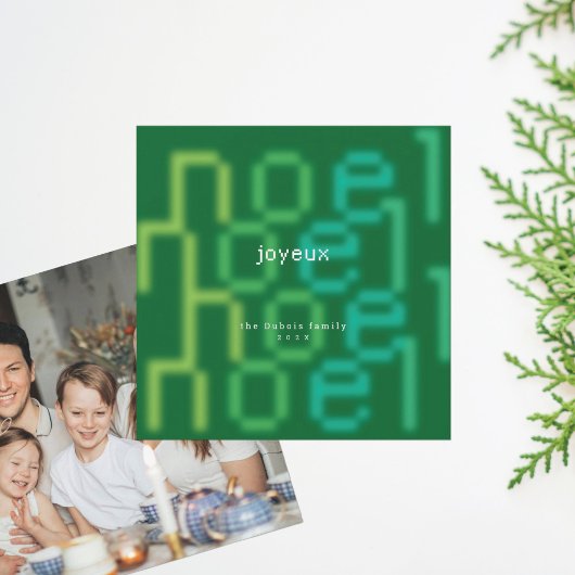 PRETTIG KERSTFEEST TECH LETTERTYPE FOTO KERST FEESTDAGENKAART