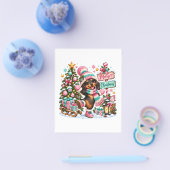 Prettig kerstfeest Teckel Flyer (Enkel)