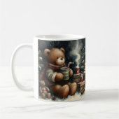Prettig kerstfeest teddyberen koffiemok (Links)