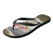 Prettig kerstfeest  teenslippers (Schuin)