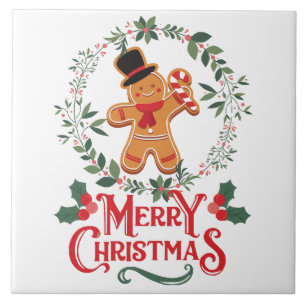 Prettig kerstfeest tegeltje
