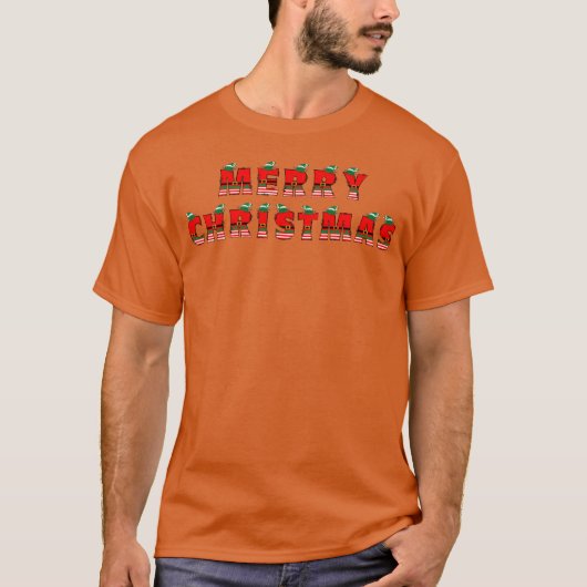 Prettig kerstfeest tet grappige kerst vriend t-shirt (Voorkant)