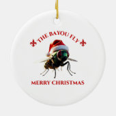 Prettig kerstfeest The Bayou Fly Keramisch Ornament (Achterkant)