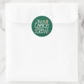 Prettig kerstfeest The Cookie Crew Kerstmis Matchi Ronde Sticker (Tas)