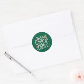 Prettig kerstfeest The Cookie Crew Kerstmis Matchi Ronde Sticker (Envelop)
