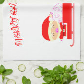 Prettig kerstfeest theedoek (Gevouwen)