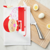 Prettig kerstfeest theedoek (Quarter Fold)