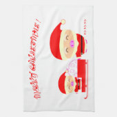 Prettig kerstfeest theedoek (Verticaal)