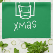 Prettig Kerstfeest Theedoek (Gevouwen)