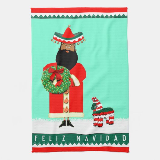 Prettig Kerstfeest Theedoek (Verticaal)