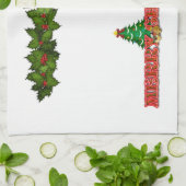 Prettig kerstfeest theedoek (Gevouwen)