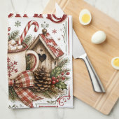 Prettig kerstfeest theedoek (Quarter Fold)