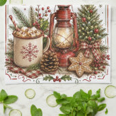 Prettig Kerstfeest Theedoek (Gevouwen)