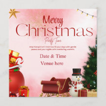 Prettig Kerstfeest Tijd Roze & Feestelijk