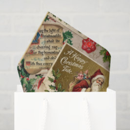 Prettig kerstfeest tissuepapier