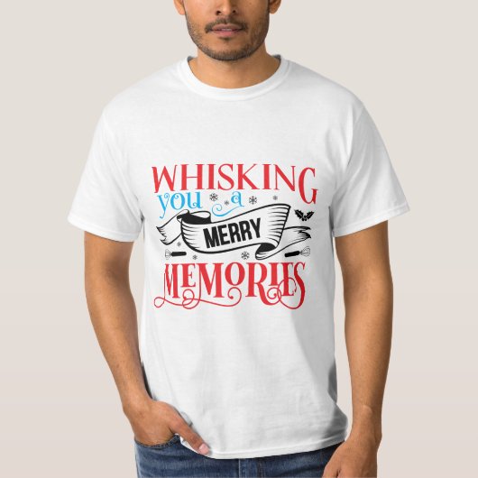 Prettig kerstfeest toegewenst t-shirt (Voorkant)