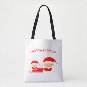 Prettig kerstfeest tote bag