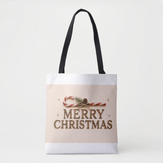 PRETTIG KERSTFEEST TOTE BAG (Voorkant)
