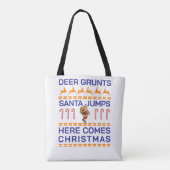 Prettig kerstfeest tote bag (Achterkant)