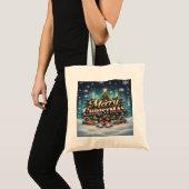 Prettig kerstfeest tote bag (Voorkant (product))