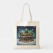 Prettig kerstfeest tote bag (Achterkant)