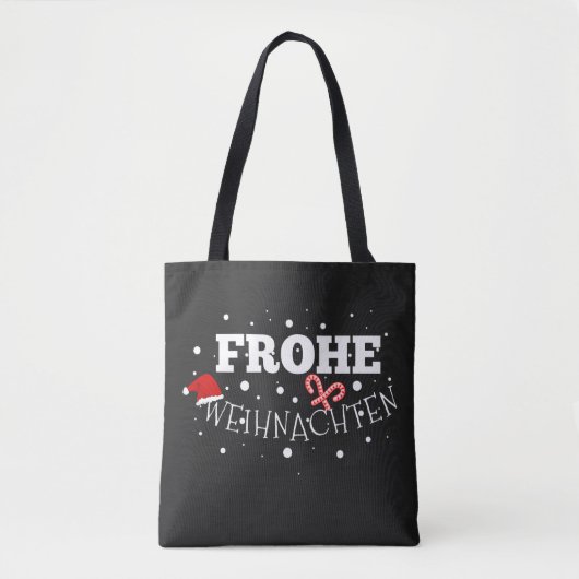 Prettig kerstfeest tote bag (Voorkant)