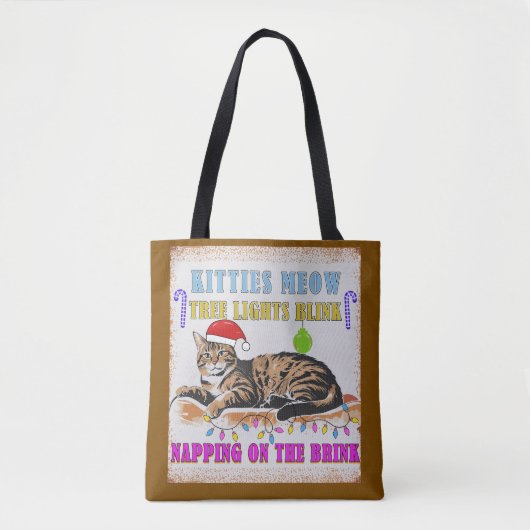 Prettig kerstfeest tote bag (Voorkant)
