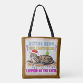Prettig kerstfeest tote bag (Achterkant)