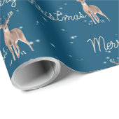 Prettig kerstfeest touw en hert cadeaupapier (Rol Hoek)